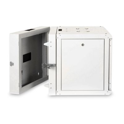 10. Digitus Szafa sieciowa wisząca Unique 19" 9U rack 600x600, drzwi szyba, szary, dzielona, złożona, 100kg