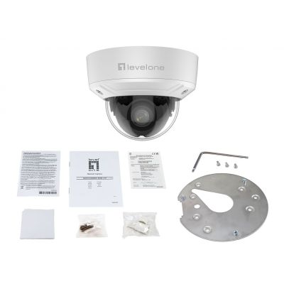 3. Wyjście kopułkowe LevelOne IPCam 4xZ 2MP/H.265/IR/10W/PoE/IP67
