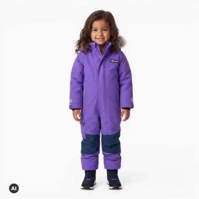 3. Trollkids Kids Kirkenes Snowsuit wisteria purple/mystic blue (387-180)