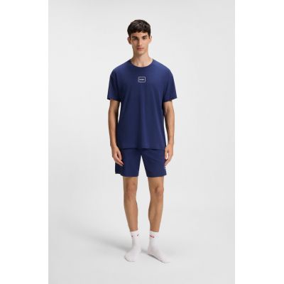 4. Koszulka męska do spania Hugo Loungewear Laze AZZURRO (50525236-409)