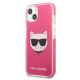 2. Etui Karl Lagerfeld Choupette Head na iPhone 13 - fuksjowy