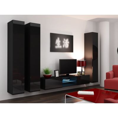 8. Witryna VIGO pełna'180' 180/40/30 czarny/czarny poł