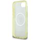 7. Etui Guess IML Metal Glitter 4G Circle Triangle MagSafe na iPhone 16e - brązowe