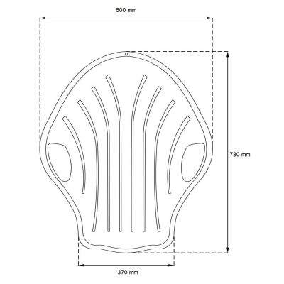2. ŚLIZG PLASTIKOWY SHELL RÓŻOWY R.M