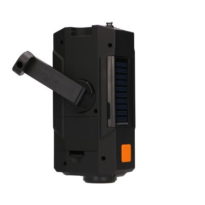 10. Extralink RADIO AWARYJNE SOLARNE Z KORBKA DYNAMO POWERBANK 4000MAH Z LATARKA SOS SR-4000 Przenośny Analogowy Czarny, Pomarańczowy