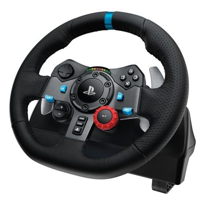4. Logitech G 991-000539 kontroler gier Aluminium, Czarny USB Kierownica + pedały + zestaw słuchawkowy PC, PlayStation 4, PlayStation 5, Playstation 3