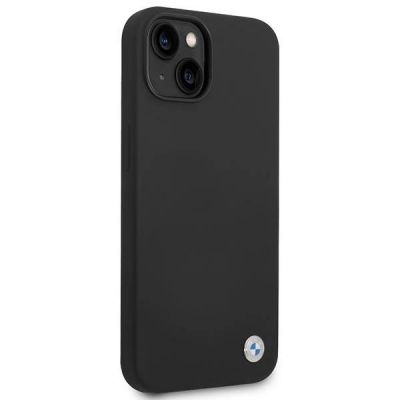 4. Etui BMW Silicone Metal Logo na iPhone 14 Plus - czarne