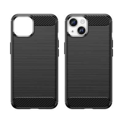 8. Carbon Case etui iPhone 14 Plus elastyczny żelowy pokrowiec na tył plecki czarny