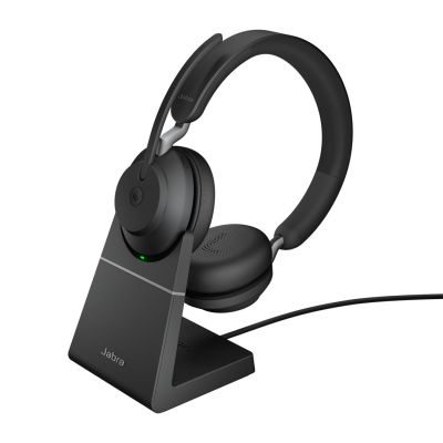2. Jabra Evolve2 65 Zestaw słuchawkowy Bezprzewodowy Opaska na głowę Biuro/centrum telefoniczne USB Type-C Bluetooth Podstawka do ładowania