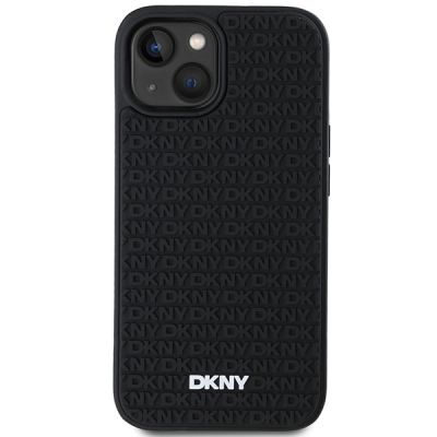 3. Etui DKNY 3D Rubber Repeat Pattern na iPhone 15 / 14 / 13 - czarne