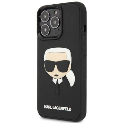 2. Etui Karl Lagerfeld 3D Rubber Karl's Head na iPhone 14 Pro - czarne