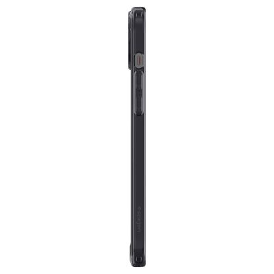 4. Etui Spigen Ultra Hybrid Mag z MagSafe na iPhone 15 Plus - ciemnoszare (wzór Zero One)