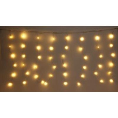 18. LAMPKI CHOINKOWE KURTYNA ŚWIETLNA ZEW/WEW 240 LED 600X60CM Z PILOTEM CIEPŁY BIAŁY