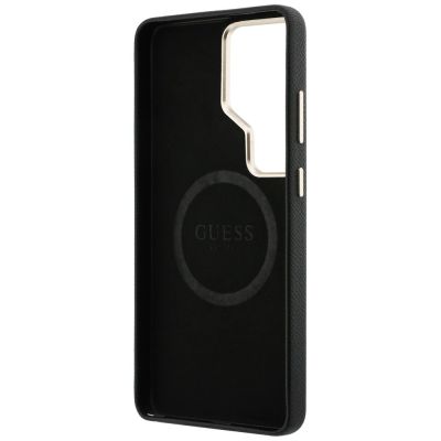 7. Etui Guess Rhinestone Round Logo MagSafe na Samsung Galaxy S26 Ultra - czarne