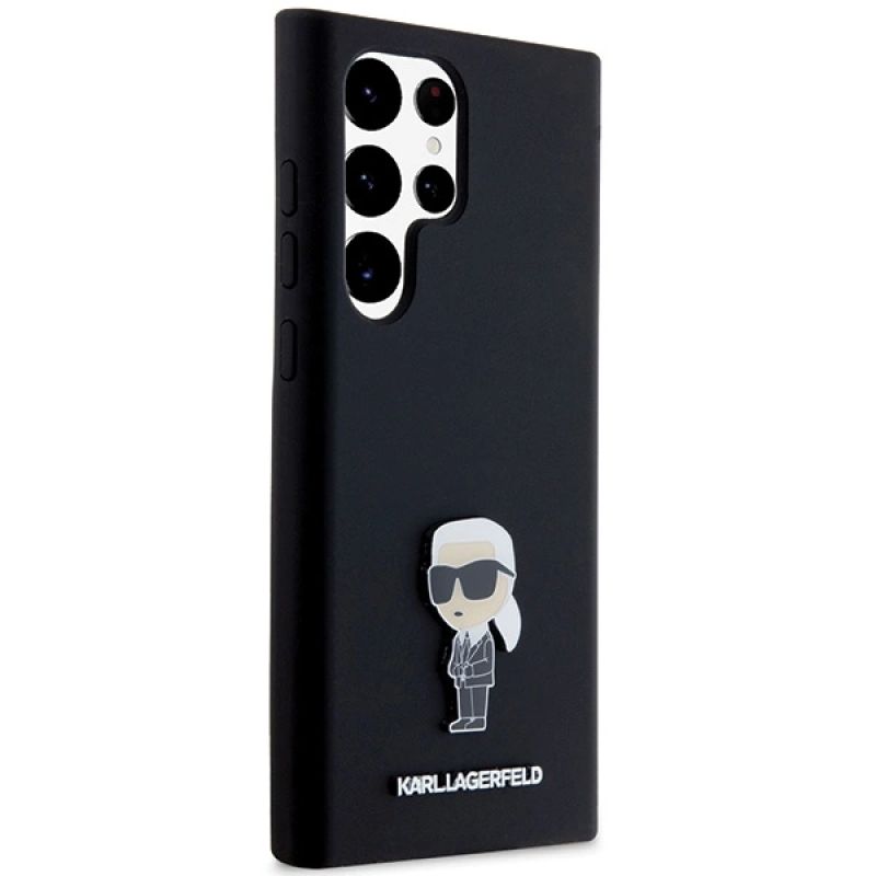 4. Etui Karl Lagerfeld Silicone Ikonik Metal Pin na Samsung Galaxy S24 Ultra - czarne