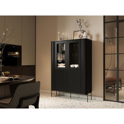 3. Witryna VERA 110x40x160 czarny mat