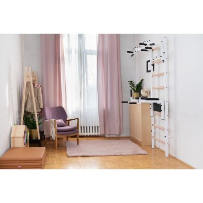 5. DRABINKA GIMNASTYCZNA DREWNIANO METALOWA Z DRĄŻKIEM I AKCESORIAMI BENCHK 232W