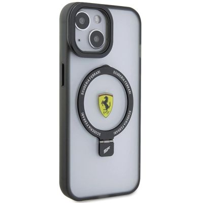 4. Etui Ferrari Ring Stand 2023 Collection MagSafe na iPhone 15 - przezroczyste