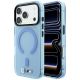 Etui BMW M IML Frosted Metal Logo & Trims MagSafe na iPhone 17 Pro Max / 18 Pro Max - niebieskie