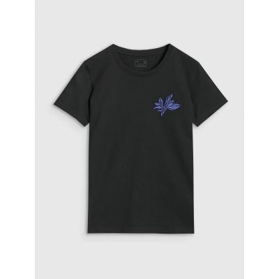 5. T-shirt regular z nadrukiem damski 4F 4FRSS25TTSHF2693-20S