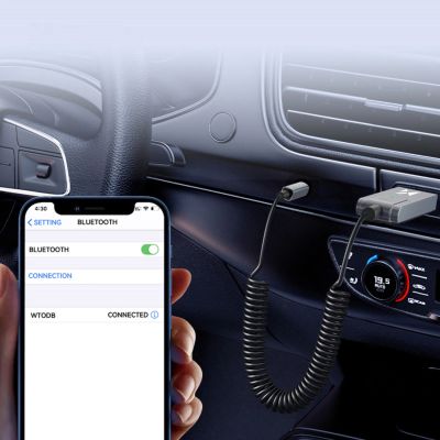 12. Adapter audio Wozinsky WTODB Bluetooth 5.3 / AUX odbiornik dźwięku
