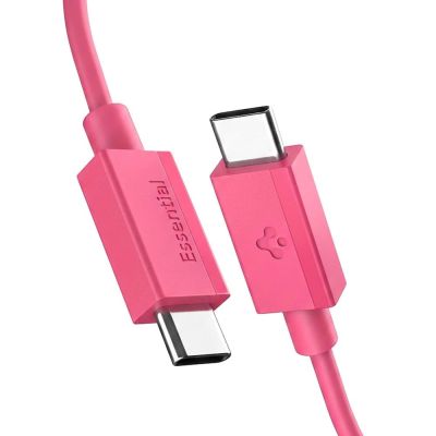 2. Kabel Spigen Essential EB6015CC USB-C 60W 100 cm - różowy