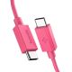 2. Kabel Spigen Essential EB6015CC USB-C 60W 100 cm - różowy