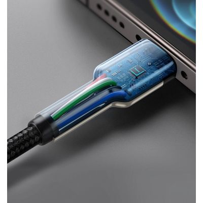15. Kabel Baseus Cafule Series Metal Data USB-C / Lightning 20W PD 1 m - czarny