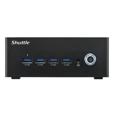 2. Shuttle Nano PC NT10H5, Intel Core Ultra 5 125H, grafika Intel Arc, 2xHDMI, 2xUSB 4.0 (DP), 2x2.5Gbit LAN, w tym VESA 24/7 praca stała, 1L PC, Mini PC barebone, Intel SoC, DDR5-SDRAM, PCI Express, 120 W