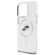 6. Etui Karl Lagerfeld IML Metal Karl & Choupette Head MagSafe na iPhone 14 Pro Max - białe
