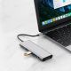 7. Adapter Tech-Protect HB04 HUB Adapter 9w1 USB-C + USB2.0 + USB3.0 + HDMI 4K 60Hz + SD / TF + PD100W + AV3.5 - szary