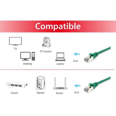 3. Equip 606411 kabel sieciowy Zielony 30 m Cat6a S/FTP (S-STP)