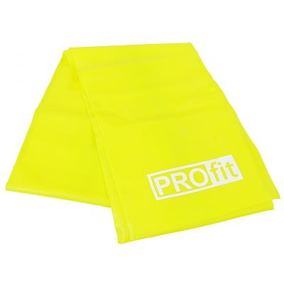 2. GUMA FITNESS PROFIT LONG LIGHT 200x15x0,35cm żółta DK 2227