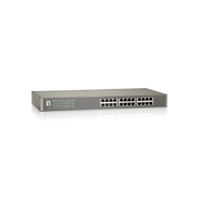 7. Przełącznik LevelOne FE 24-portowy 19" 100Mbps