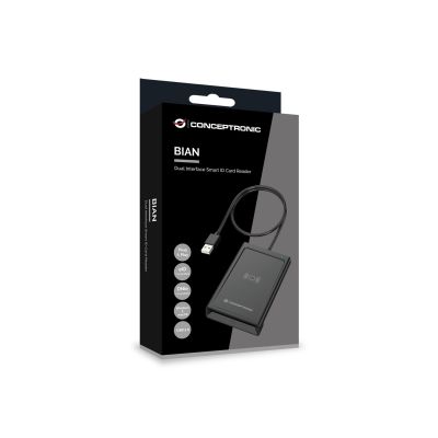 5. Conceptronic BIAN11B czytnik do kart chipowych Wewnętrzna USB USB 2.0 Czarny