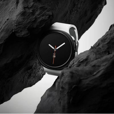 5. Etui Ringke Slim 2-pack na Samsung Galaxy Watch 8 40 mm - przezroczyste-czarny mat