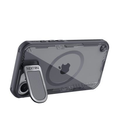 5. Etui Nillkin Iceblade Prop Magnetic z osłoną obiektywu i podstawką na iPhone 16e - czarne
