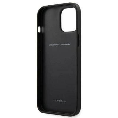 3. Etui Ferrari Off Track Perforated na iPhone 12 Pro Max - czarne