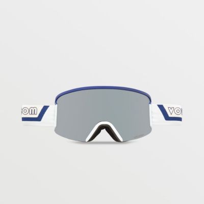 2. Gogle snowboardowe Volcom GARDEN DARK BLUE OFF WHITE SKY/SILVER CHROME (VG0122106)