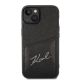 3. Etui Karl Lagerfeld Signature Logo Cardslot na iPhone 13 / 14 / 15 - czarne