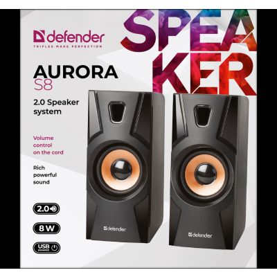 4. DEFENDER GŁOŚNIKI AURORA S8 2.0 8W USB 65408