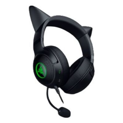 5. Zestaw słuchawkowy Razer Kraken Kitty V2 Mikrofon przewodowy nauszny z redukcją szumów
