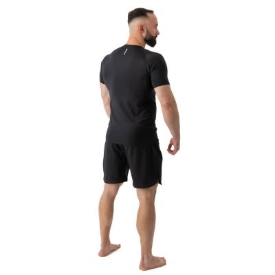 10. Rashguard krótki rękaw czarny BlackRS - S