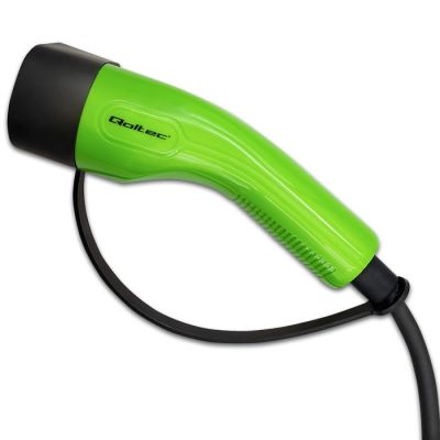 Qoltec Mobilna ładowarka do samochodu elektrycznego EV z regulacją 2w1 Typ2 | 7kW | 230V | CEE 3 PIN | Wi-fi| LCD | Przenośna | Wallbox | 5m