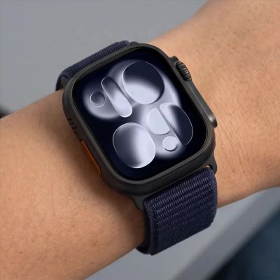 6. Pasek Tech-Protect NylonLoop na Apple Watch 44 / 45 / 46 / 49 mm - granatowy