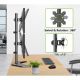 23. TECHLY PODSTAWA POD 2 MONITORY 13-27" LCD 10KG BIURKOWA PIONOWA