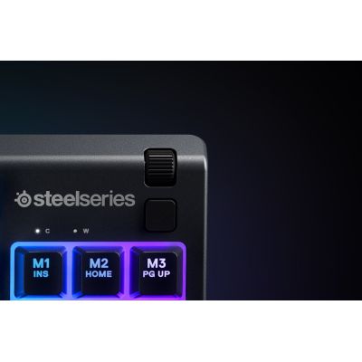 6. Klawiatura gamingowa SteelSeries Apex 3 Tenkeyless Klawiatura do gier Światło LED RGB Amerykańskie przewodowe przełączniki Whisper-Quiet