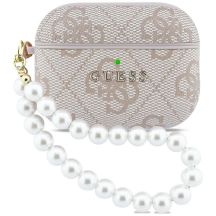 Etui Guess 4G Pearl Strap na AirPods Pro 3 - różowe