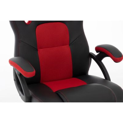 10. Raptor Gaming 437764 fotel do gry Fotel dla gracza Obite siedzisko Czarny, Czerwony