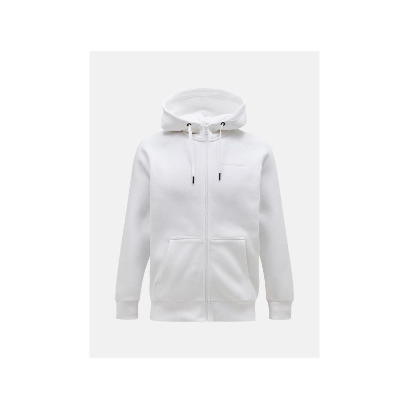 Bluza Peak Performance M Original Small Logo Zip Hood biały
